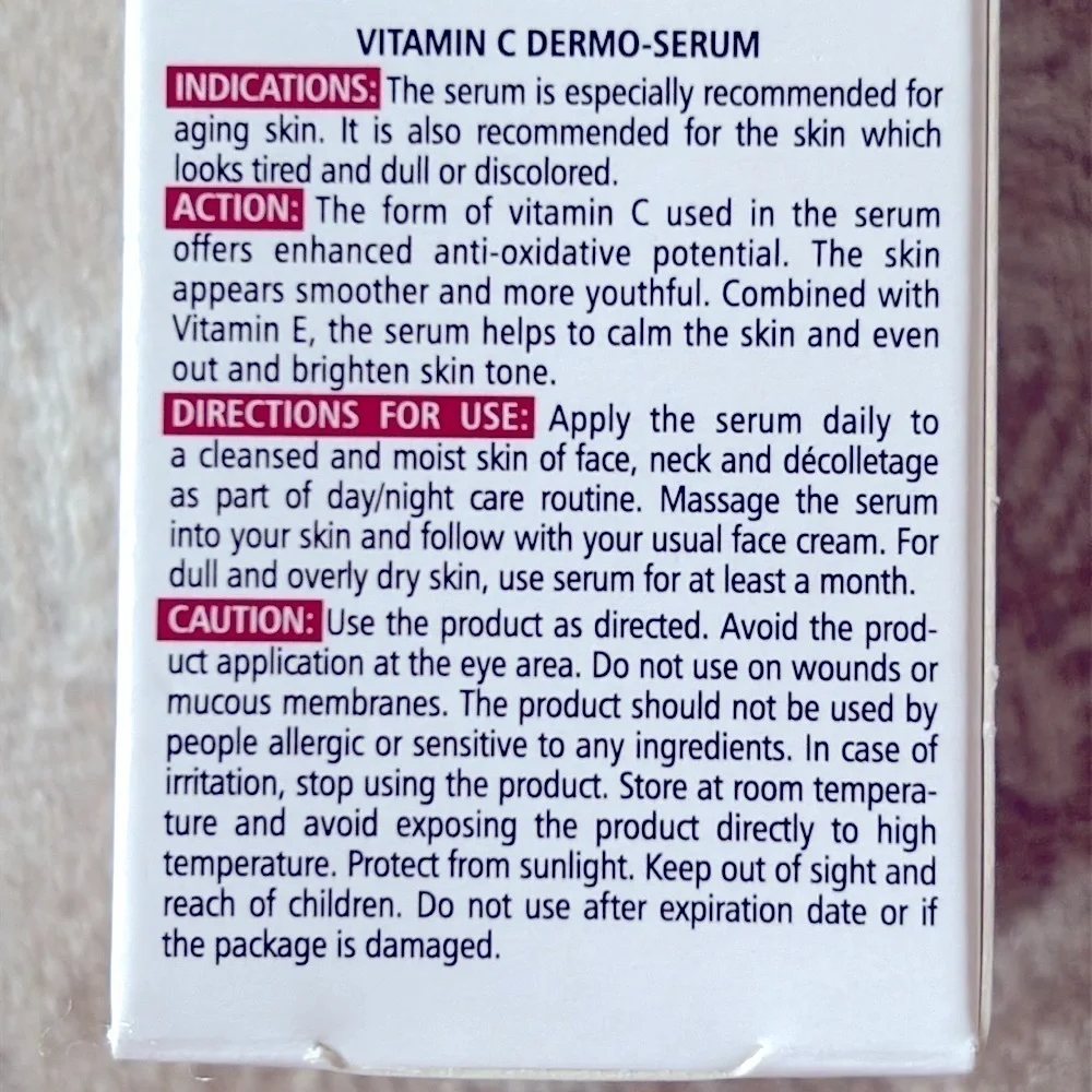 Brand New Pharmaceris C-CAPILIX Vitamin C Dermo Serum Neo Redness Control